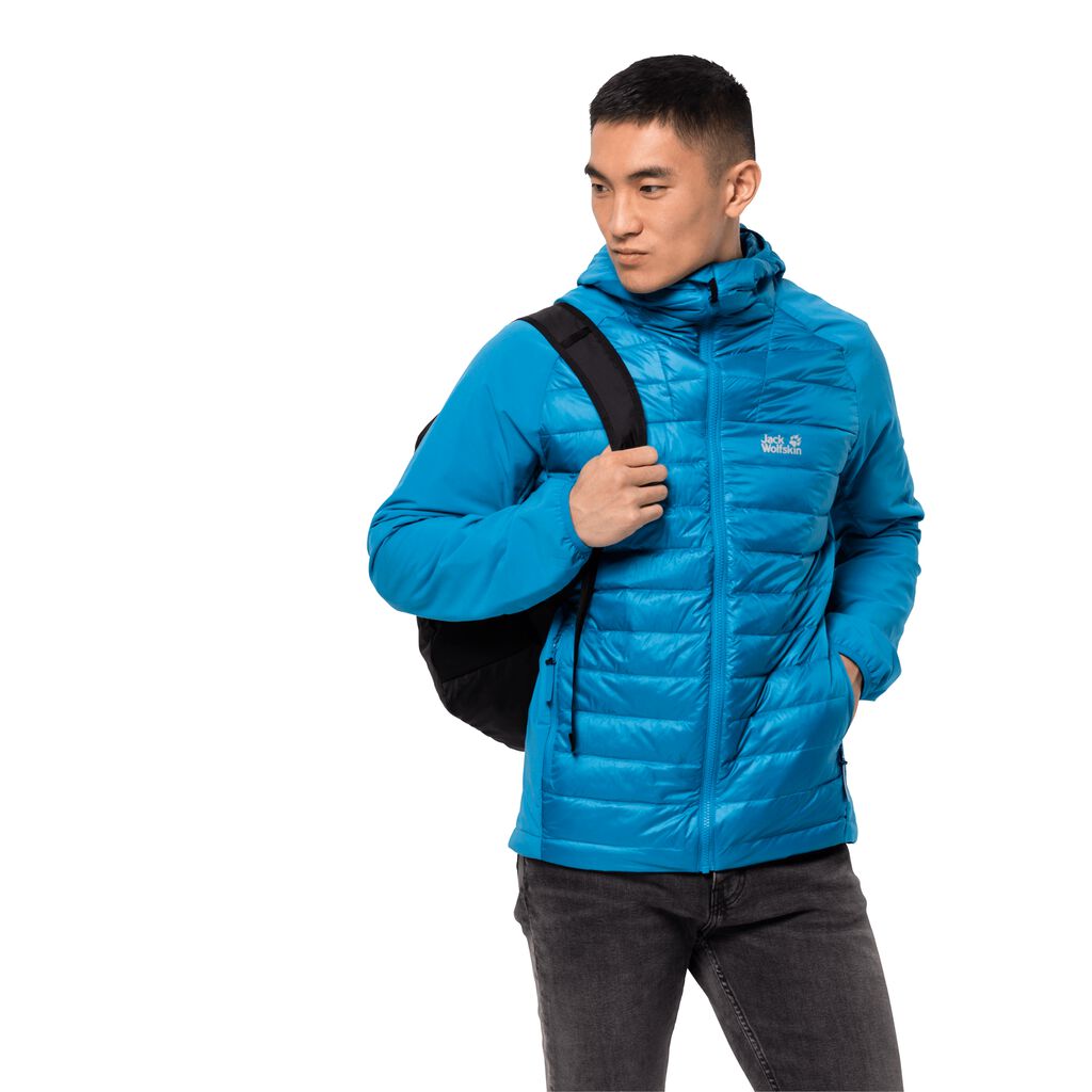 Jack Wolfskin JWP HYBRID Férfi Szigetelt Kabát Kék - ECVWBT-762